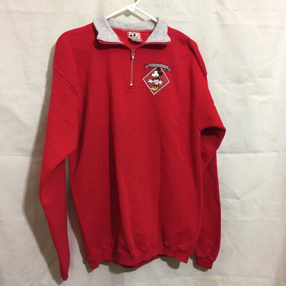 Disney Minnie Mouse Red Sweatshirt XL Made in USA